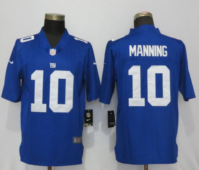 Men NFL New Nike York Giants #10 Manning Blue 2017 Vapor Untouchable Limited jersey->edmonton oilers->NHL Jersey